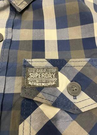 Акция 🎁 стильная летняя рубашка superdry the wash basket shirt в клетку levis zara3 фото