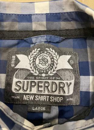 Акція 🎁 стильна літня сорочка superdry the wash basket shirt в клітинку levis zara4 фото