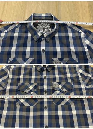 Акция 🎁 стильная летняя рубашка superdry the wash basket shirt в клетку levis zara9 фото