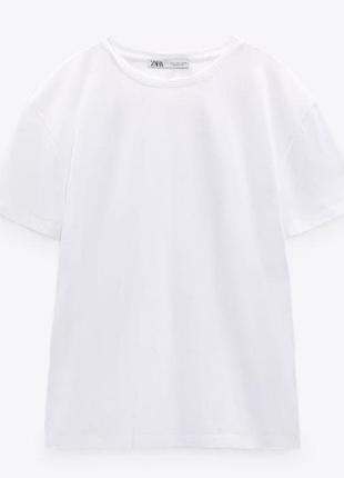 Трикотажная базовая футболка zara