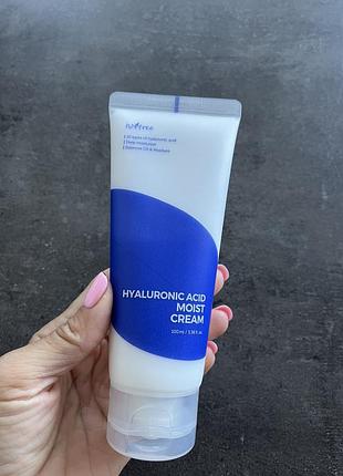 Крем для глибокого зволоження шкіри з гіалуроновою кислотою isntree hyaluronic acid moist cream