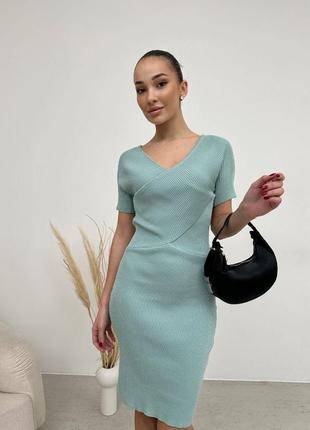❗️sale❗️ сукня міні в рубчик 3