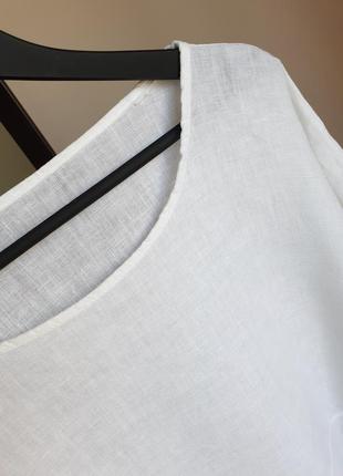 Оверсайз блуза-разлитайка лен италия5 фото