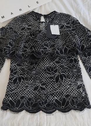 Блуза zara кружевная