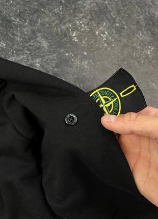 Stone island zip hoodie black2 фото