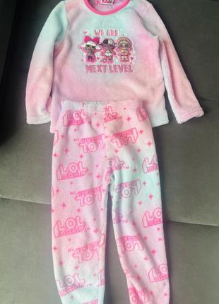 Флісова піжама 5-6р з лол