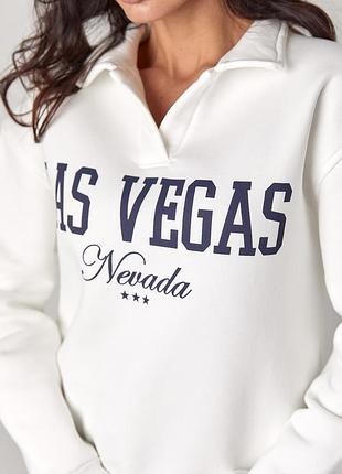 Женский утепленный свитшот las vegas