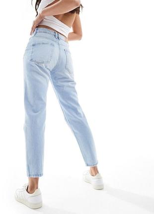 Mom’s jeans світлі джинси із завищеною талією