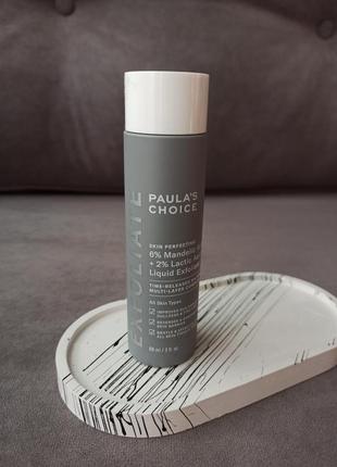 Paula's choice 6% mandelic acid + 2% lactic acid liquid exfoliant ексфоліант для обличчя з aha