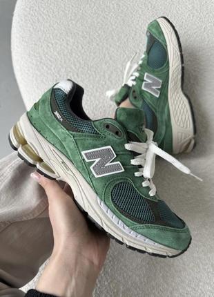 Нью беленс кроссовки new balance 2002r "forest green"1 фото