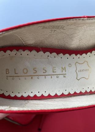 Туфли лодочки лакированные красные blossem6 фото