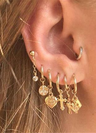 Комплект золотистих каф