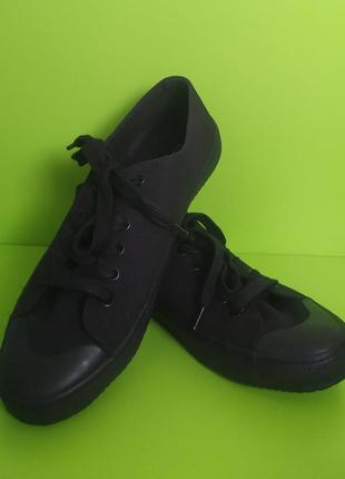 Чёрные кеды полукеды m&s, 4,5/37