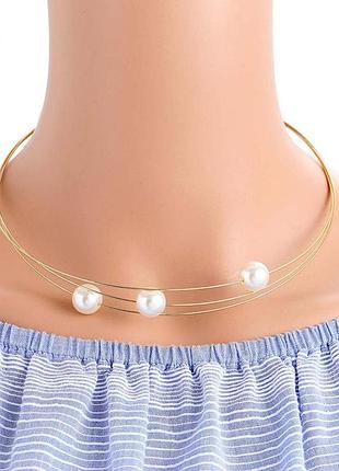 Оригінальне намисто з перлами