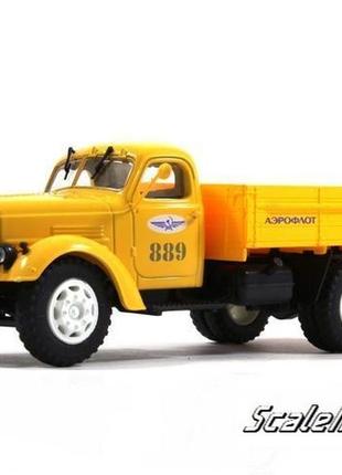 Масштабная модель зис-150 бортовой, аэрофлот (1950). автоистория. масштаб 1:43