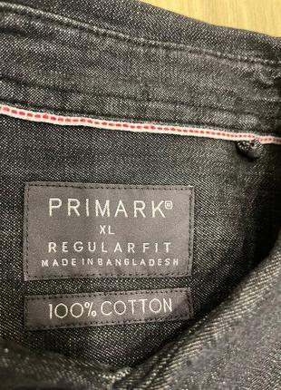 Акція 🎁 стильна джинсова сорочка primark regular fit сірого кольору zara levi's2 фото