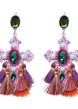 Хит сезона брендовые серьги fashionsnoops  оригинальные висячие серьги