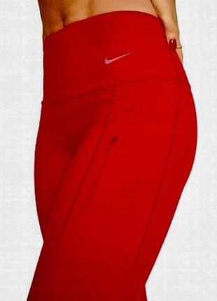 Лосини легінси жіночі червоні топ для спорту фітнесу зали nike5 фото