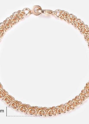 Брендовий позолочений браслет (медичне золото) довжина 20 см