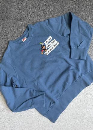 Світшот uniqlo з мікі розмір 7/8 років