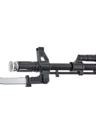 Іграшкова зброя zipp toys автомат світлозвуковою ak47, чорний (827b)6 фото
