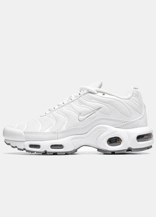 Nike air max plus tn 'triple white1 фото