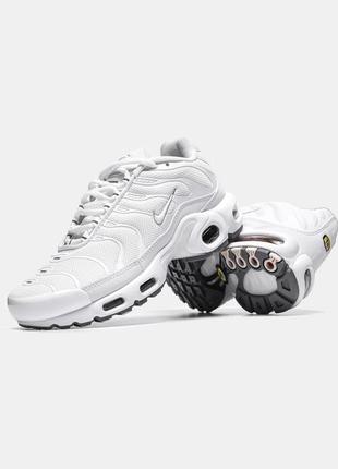 Nike air max plus tn 'triple white3 фото