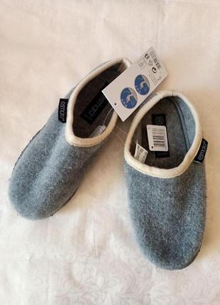 Мягкие тапочки женские esmara 37, 38, 39 светло-серые, шерстяные тапочки, тапули 1645
