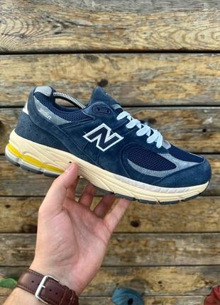 Кросівки чоловічі New Balance 827 White Blue Yellow White Blue Yellow dark navy9 фото