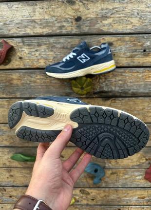 Кросівки чоловічі New Balance 827 White Blue Yellow White Blue Yellow dark navy4 фото