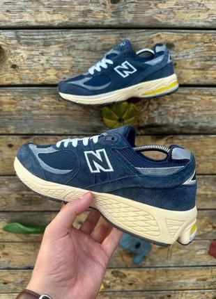 Кросівки чоловічі New Balance 827 White Blue Yellow White Blue Yellow dark navy8 фото