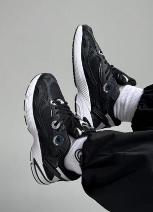 Адидас астер черные кожа adidas astir black/white9 фото