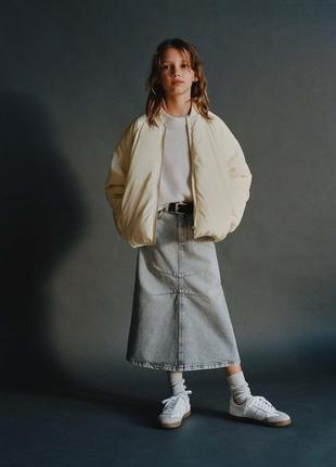 Длинная джинсовая юбка zara 6-8 лет