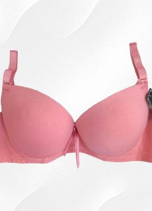 Бюстгальтер базовий гладкий yyg чашка b  push up теракотовий