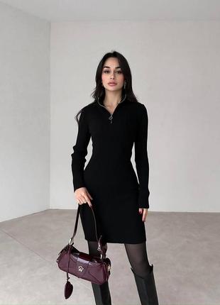 Черное, базовое платье