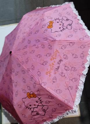 Парасолька ☔ для дівчинки hello kitty