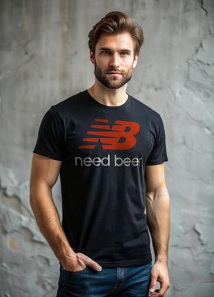 Чоловіча бавовняна футболка з принтом need bear футболка для любителя пива