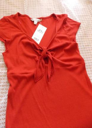 Miss selfridge стильна теракотова сукня в рубчик6 фото