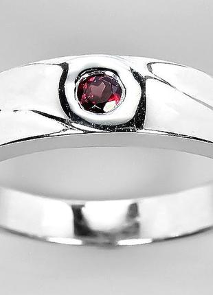 Серебряное кольцо с натуральным родолитом8 фото