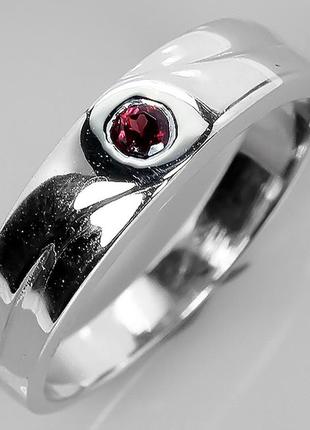Серебряное кольцо с натуральным родолитом9 фото