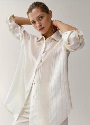 Шикарна блуза-сорочка massimo dutti2 фото