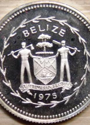 Монета белиза. 10 центов 1975 г.2 фото