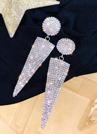 Великі сережки для жінок геометричний трикутник