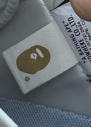 Мужские белые кеды кроссовки bape - a bathing ape оригинал размер 44
