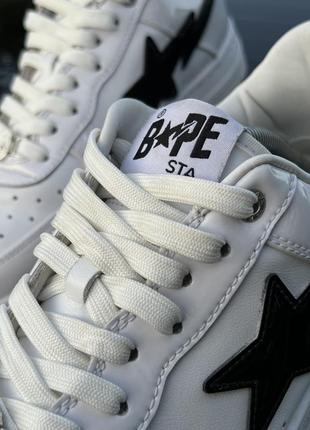 Мужские белые кеды кроссовки bape - a bathing ape оригинал размер 44