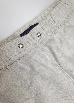 Льняные брюки-кюлоты marks &amp; spencer4 фото