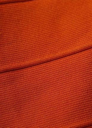 Брендова бандажна сукня у помаранчевому відтінку4 фото