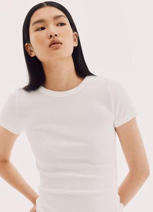 Футболка в рубчик h&m