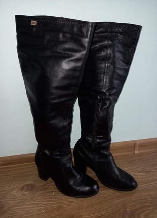 Сапоги женские зимние, 39 размер, кожа