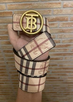 Ремень burberry reversible belt круглый1 фото